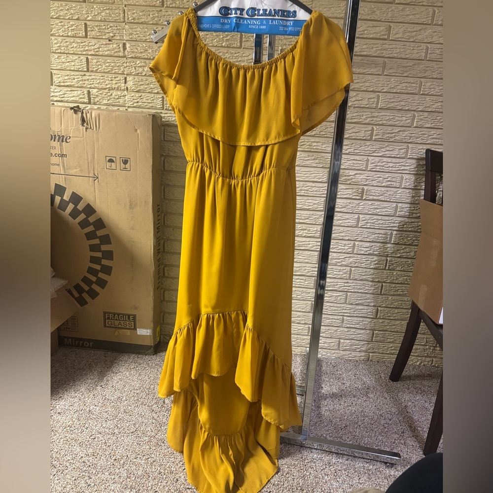 New Sugarlips sexy mustard color dress

 #A
